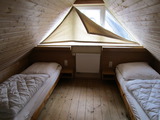 Ferienwohnung in Börgerende - Haus Ostseeblick Möwe - Schlafzimmer 3 mit 2 Einzelbetten