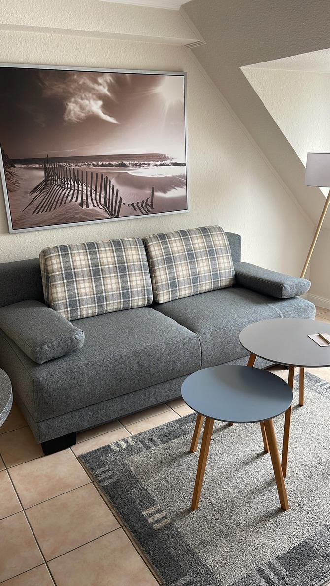 Ferienwohnung in Scharbeutz - Appartementresidenz Hansastraße - Wohnzimmer mit Schlafsofa