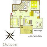 Ferienwohnung in Großenbrode - Haus Meerblick Whg. 3 - Grundriss