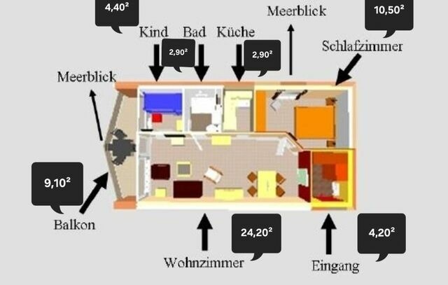 Ferienwohnung in Schönberger Strand - Walkenhorst, Astrid & Bernd: App. 201 - Bild 15