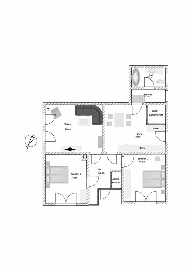 Ferienwohnung in Gr&ouml;mitz - Haus Seepferdchen - Whg. 10 - Bild 9