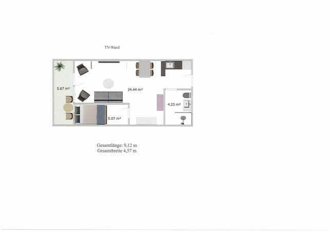 Ferienwohnung in Holm - Bligenthal, Christin und Felix: "Haus L&uuml;beck", App. "Sophia" (Nr. 214) - Bild 19