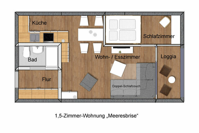 Ferienwohnung in Wendtorf - Whg. Meeresbrise - Haus Nordlichter - Bild 6