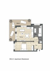 Ferienwohnung in K&uuml;hlungsborn - Waldstra&szlig;e 49, Neu! Riviera 41 - Bild 10
