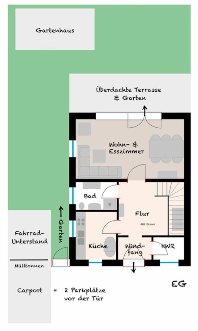 Ferienhaus in Fehmarn OT Burg - Cozy Cottage 2 mit Sonnenterrasse und Garten - Bild 25
