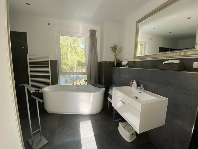 Ferienhaus in Pruchten - Ferienhus Darsskieker - Bad mit Badewanne