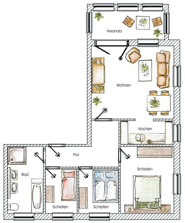 Ferienwohnung in Ahlbeck - (Brise) Villa Vineta Ahlbeck App. 05 - Bild 15