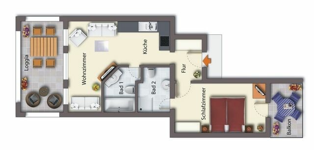 Ferienwohnung in Seebad Heringsdorf - (Brise) Villa San Marino App. 06 - Bild 20