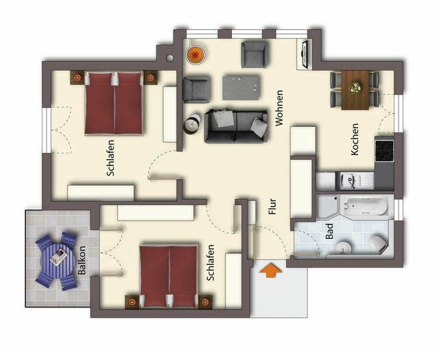 Ferienwohnung in Seebad Bansin - (Brise) Haus Buchenhof App. 4 - Bild 25