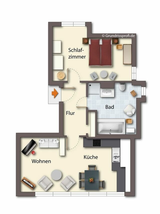 Ferienwohnung in Seebad Heringsdorf - (Brise) Haus Odin App. 11 - Bild 13