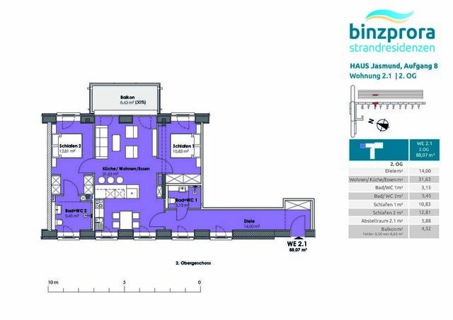 Ferienwohnung in Binz (Ostseebad) OT Prora - FeWo Wunderschön! in PRORA - 8.21 - Bild 20